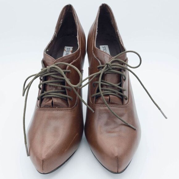 Steve Madden Vulture Leather Heels 11M Laced Oxford - Picture 1 of 11
